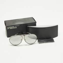 مملوكة مسبقًا Porsche Design Grey/Silver Tone Gradient P 8478 Aviator Sunglasses