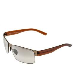 Pre Owned Porsche Design Brown/Gold P8573 Sunglasses