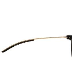 Pre Owned Porsche Design Matte Black & Gold/ Brown P'8644 Round Sunglasses