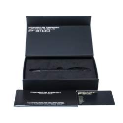 Pre Owned Porsche Design Matte Black Woven Tec Flex P3110 Ballpoint Pen