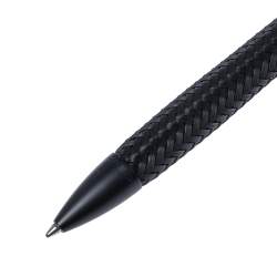 Pre Owned Porsche Design Matte Black Woven Tec Flex P3110 Ballpoint Pen