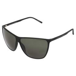 Porsche Design Black Acetate P8612 Square Sunglasses