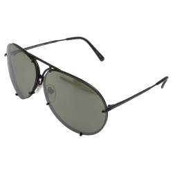 Porsche Design Black/Green P'8478 Mirrored Aviator Sunglasses