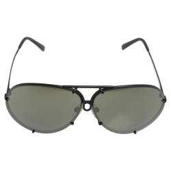Porsche Design Black/Green P'8478 Mirrored Aviator Sunglasses