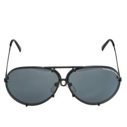 Porsche Design Black/Blue P'8478 Aviator Sunglasses