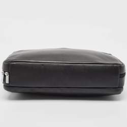 Porsche Design Black Leather Zip Laptop Bag