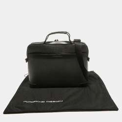 Porsche Design Black Carbon Fabric Small Briefcase