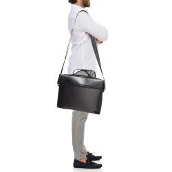 Porsche Design Black Carbon Fabric Small Briefcase