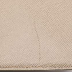 Porsche Design Beige Leather Flap Messenger Bag