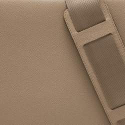 Porsche Design Beige Leather Flap Messenger Bag