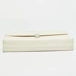 Pre Owned Porsche Design P.2000 French Classic 3.0 Off White Leather Briefcase