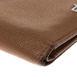 Porsche Design Tan Leather French H8 Classic 3.0 Billfold Wallet 