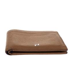 Porsche Design Tan Leather French H8 Classic 3.0 Billfold Wallet 