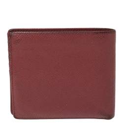 Porsche Design Red Leather Voyager 2.0 Bifold Wallet