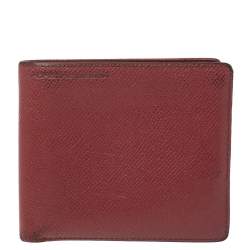Porsche Design Red Leather Voyager 2.0 Bifold Wallet