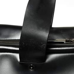Pre Owned Porsche Design Black Leather Business Briefcase Bag