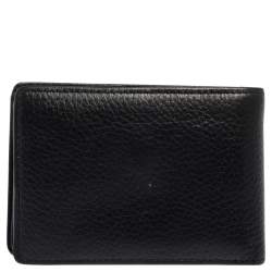 Pre Owned Porsche Design Black Grained Leather P3300 Bifold Wallet