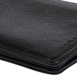 Pre Owned Porsche Design Black Grained Leather P3300 Bifold Wallet