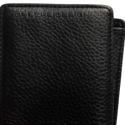 Pre Owned Porsche Design Black Grained Leather P3300 Bifold Wallet