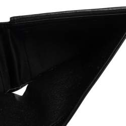 Pre Owned Porsche Design Black Grained Leather P3300 Bifold Wallet