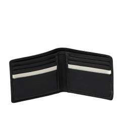 Pre Owned Porsche Design Navy Blue Grained Leather Bifold Wallet