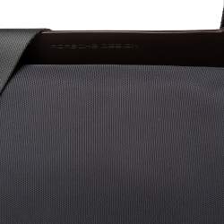 مملوكة مسبقًا Porche Design Dark Grey Nylon Flap Messenger Bag