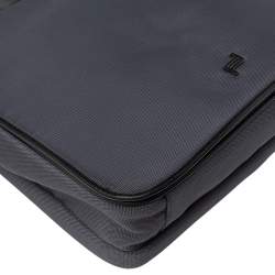 مملوكة مسبقًا Porche Design Dark Grey Nylon Flap Messenger Bag