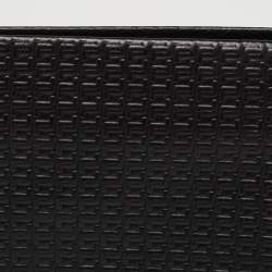Pre Owned Porsche Design Black Logo Embossed Leather Bifold Wallet
