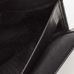 Porsche Design Black Leather Logo Plaque Tri-Fold Wallet