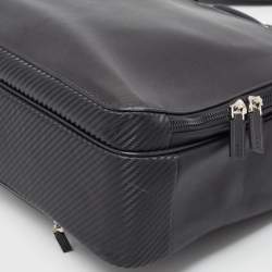 Porsche Design Black Leather and Carbon Effect Fabric CL2 2.0 Briefcase Bag