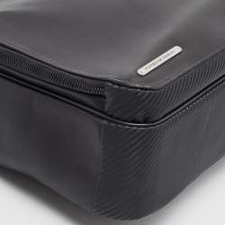 Porsche Design Black Leather and Carbon Effect Fabric CL2 2.0 Briefcase Bag