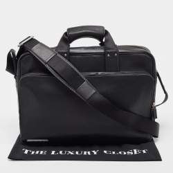 Porsche Design Black Leather and Carbon Effect Fabric CL2 2.0 Briefcase Bag