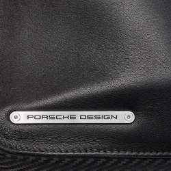 Porsche Design Black Leather and Carbon Effect Fabric CL2 2.0 Briefcase Bag