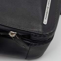 Porsche Design Black Leather and Carbon Effect Fabric CL2 2.0 Briefcase Bag