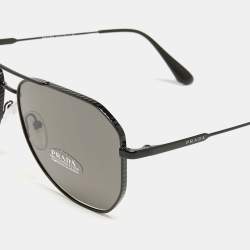 Prada Black SPR63X Aviator Sunglasses