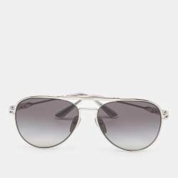 Prada Silver Tone/Grey Gradient SPR54Z Aviator Sunglasses