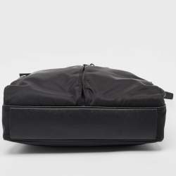 Prada Black Nylon and Leather Multipocket Tote