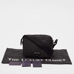 Prada Black Nylon Bandoliera Crossbody Bag