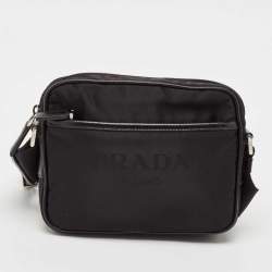 Prada Black Nylon Bandoliera Crossbody Bag
