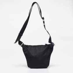 Prada Black Re-Nylon and Saffiano Leather Shoulder Bag