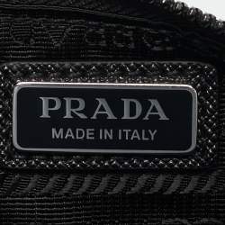 Prada Black Re-Nylon and Saffiano Leather Shoulder Bag