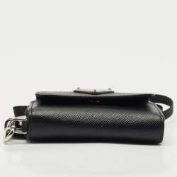 Prada Black Saffiano Leather Coin Purse