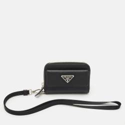 Prada Black Saffiano Leather Coin Purse