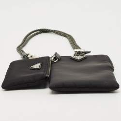 مملوكة مسبقًا مجموعة حافظة نايلون أسود برادا عدد 2