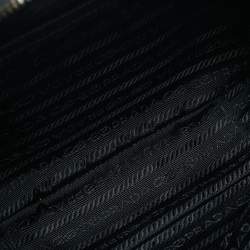 مملوكة مسبقًا Prada Brique Black Re-Nylon and Saffiano Lux Leather Crossbody Bag