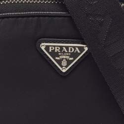 مملوكة مسبقًا Prada Smartphone Case Black Nylon Crossbody Bag