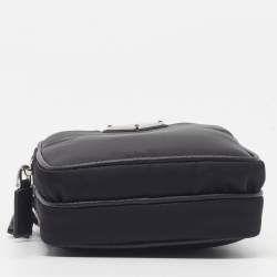 مملوكة مسبقًا Prada Smartphone Case Black Nylon Crossbody Bag