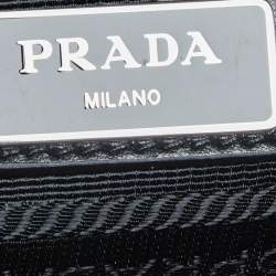 Prada Black Saffiano Leather Brique Messenger Bag