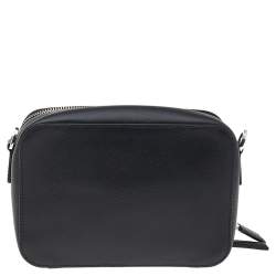 مملوكة مسبقًا حقيبة كروس برادا جلد سافيانو أسود صغيرة