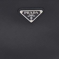 مملوكة مسبقًا حقيبة كروس برادا جلد سافيانو أسود صغيرة